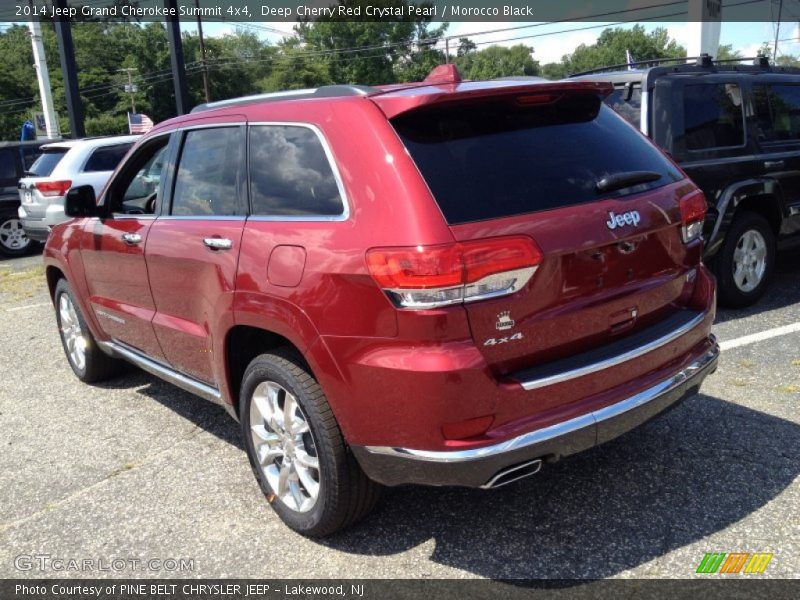 Deep Cherry Red Crystal Pearl / Morocco Black 2014 Jeep Grand Cherokee Summit 4x4