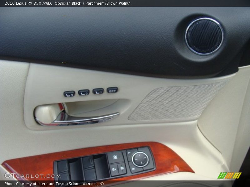 Obsidian Black / Parchment/Brown Walnut 2010 Lexus RX 350 AWD
