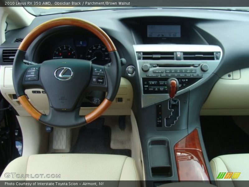 Obsidian Black / Parchment/Brown Walnut 2010 Lexus RX 350 AWD