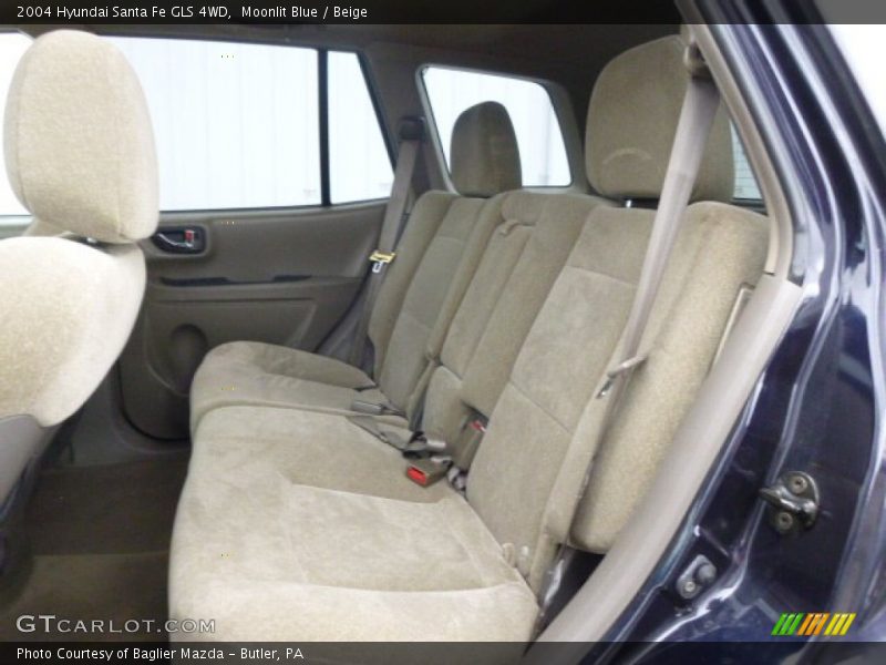 Moonlit Blue / Beige 2004 Hyundai Santa Fe GLS 4WD