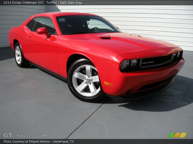 TorRed / Dark Slate Gray 2014 Dodge Challenger SXT