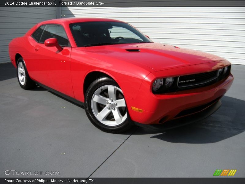TorRed / Dark Slate Gray 2014 Dodge Challenger SXT
