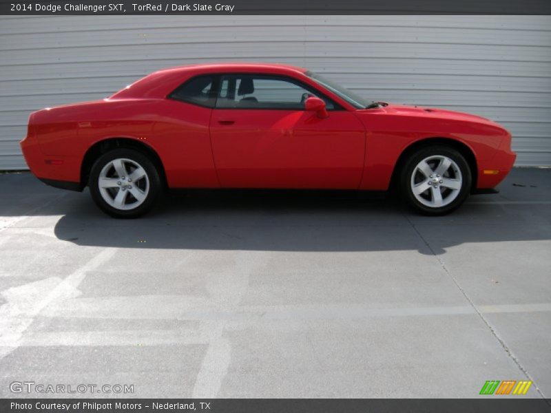 TorRed / Dark Slate Gray 2014 Dodge Challenger SXT