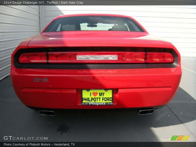 TorRed / Dark Slate Gray 2014 Dodge Challenger SXT