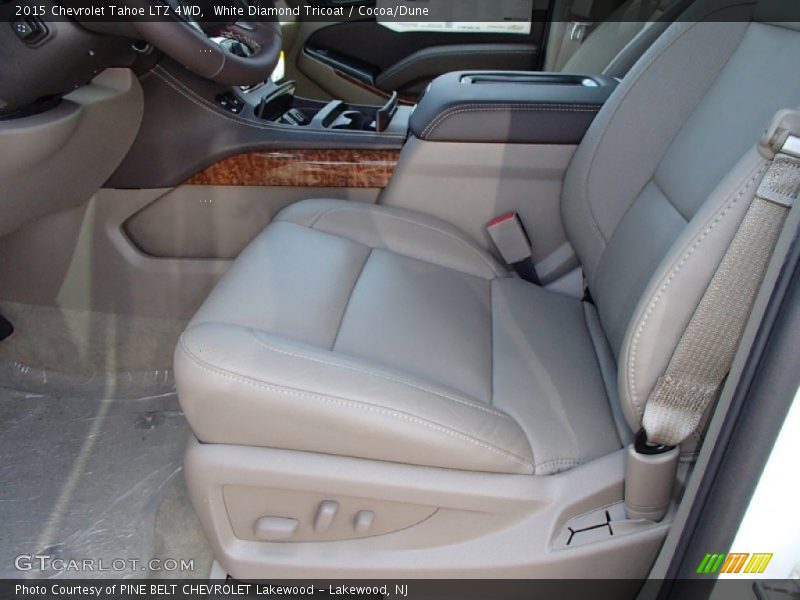 White Diamond Tricoat / Cocoa/Dune 2015 Chevrolet Tahoe LTZ 4WD