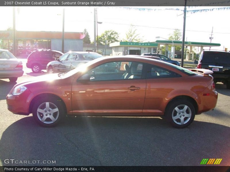 Sunburst Orange Metallic / Gray 2007 Chevrolet Cobalt LS Coupe