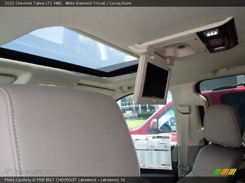 White Diamond Tricoat / Cocoa/Dune 2015 Chevrolet Tahoe LTZ 4WD