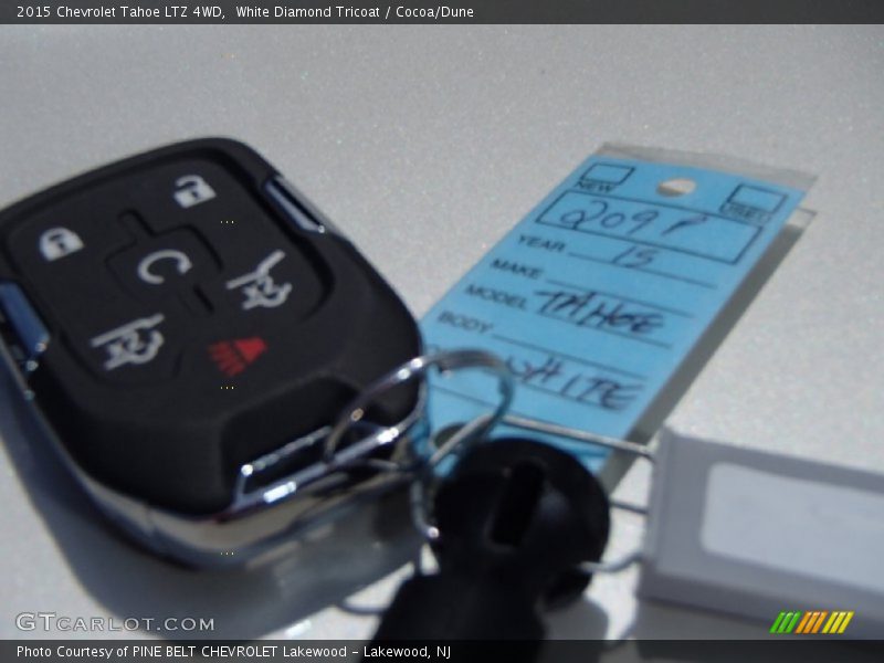 White Diamond Tricoat / Cocoa/Dune 2015 Chevrolet Tahoe LTZ 4WD