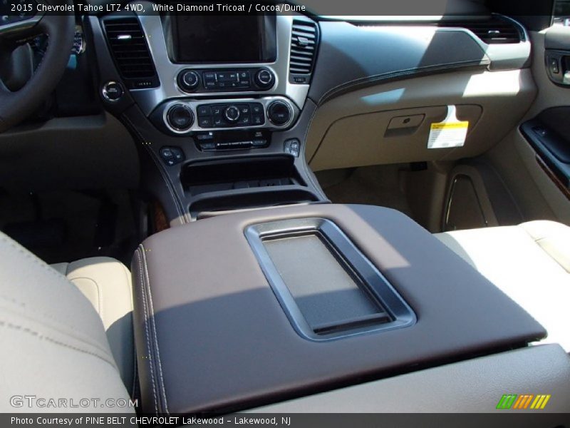 White Diamond Tricoat / Cocoa/Dune 2015 Chevrolet Tahoe LTZ 4WD