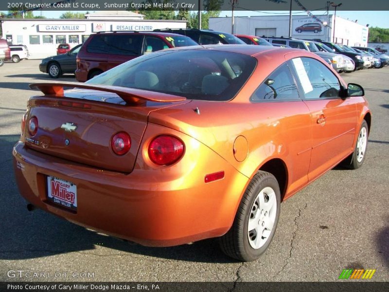 Sunburst Orange Metallic / Gray 2007 Chevrolet Cobalt LS Coupe