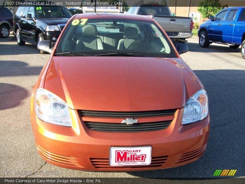 Sunburst Orange Metallic / Gray 2007 Chevrolet Cobalt LS Coupe