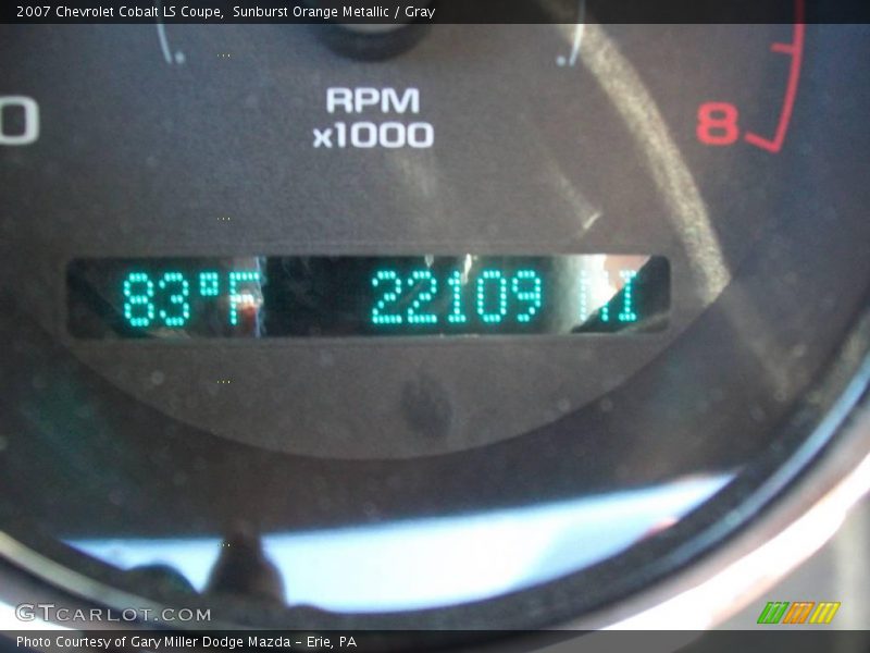 Sunburst Orange Metallic / Gray 2007 Chevrolet Cobalt LS Coupe