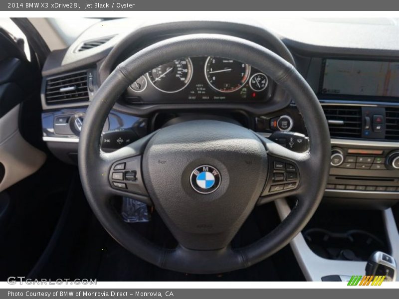 Jet Black / Oyster 2014 BMW X3 xDrive28i