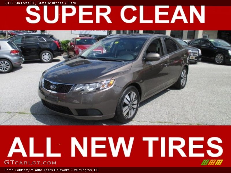 Metallic Bronze / Black 2013 Kia Forte EX