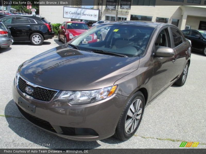 Metallic Bronze / Black 2013 Kia Forte EX