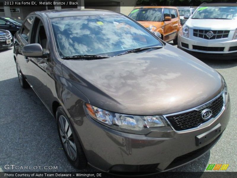 Metallic Bronze / Black 2013 Kia Forte EX