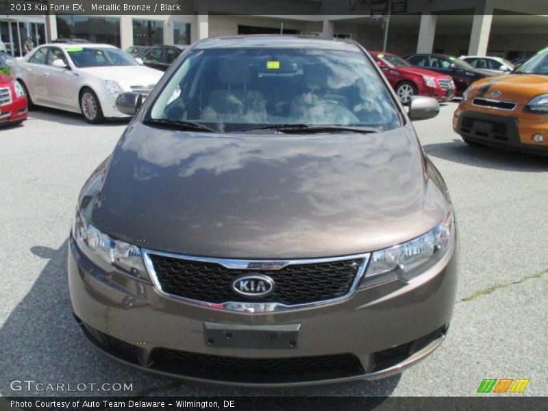 Metallic Bronze / Black 2013 Kia Forte EX