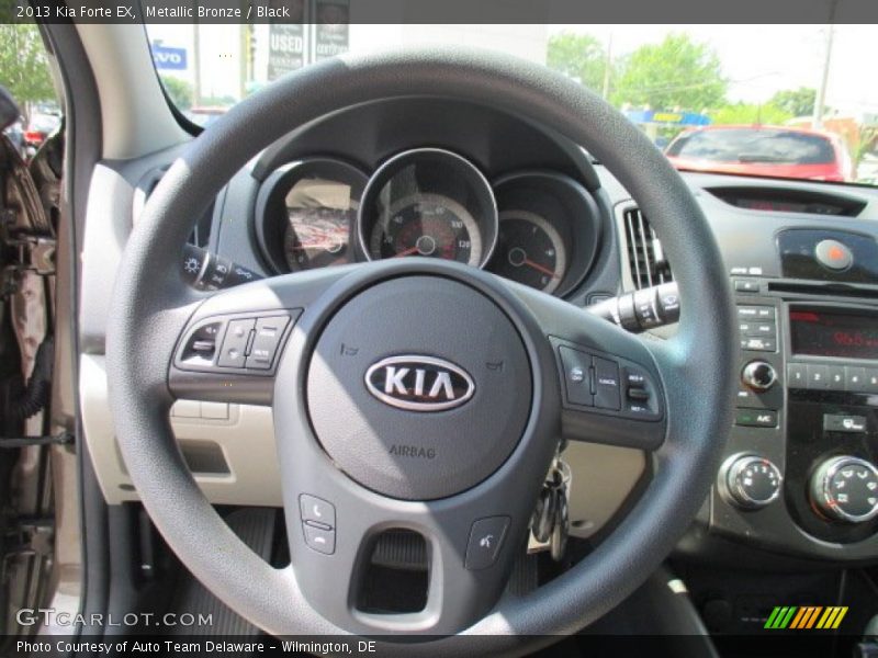 Metallic Bronze / Black 2013 Kia Forte EX