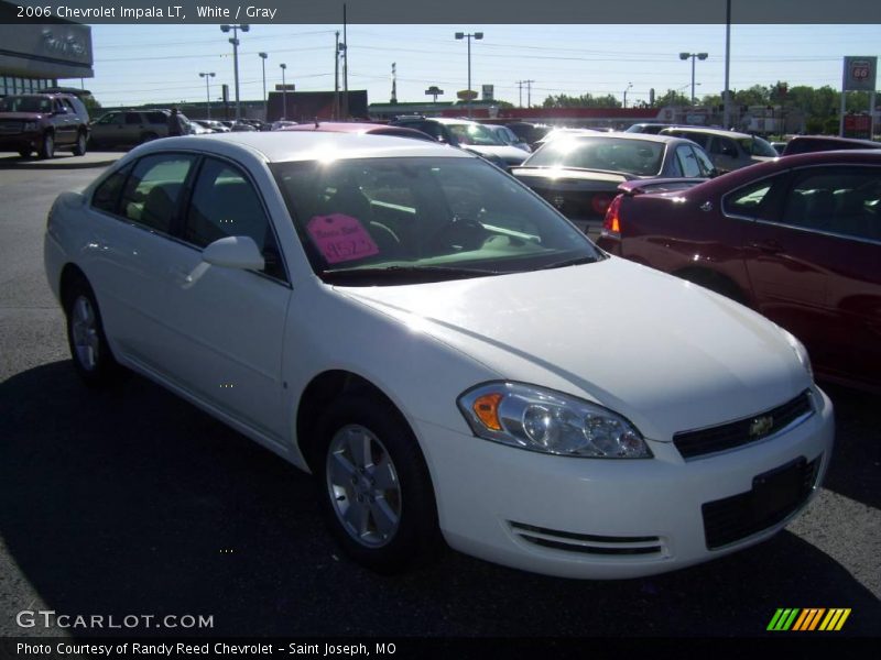 White / Gray 2006 Chevrolet Impala LT