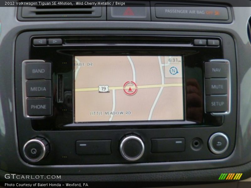 Controls of 2012 Tiguan SE 4Motion
