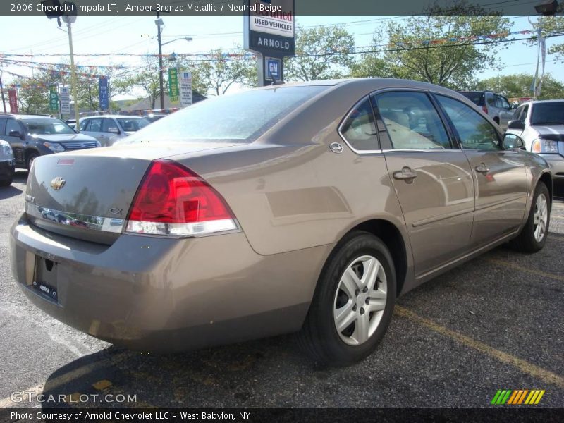 Amber Bronze Metallic / Neutral Beige 2006 Chevrolet Impala LT