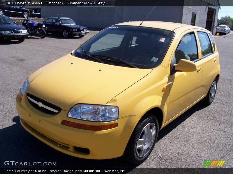 Summer Yellow / Gray 2004 Chevrolet Aveo LS Hatchback