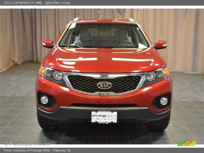 Spicy Red / Gray 2011 Kia Sorento LX AWD
