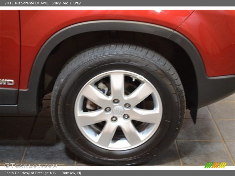 Spicy Red / Gray 2011 Kia Sorento LX AWD