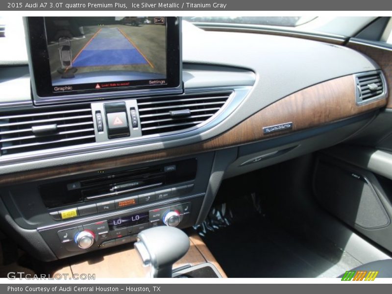 Ice Silver Metallic / Titanium Gray 2015 Audi A7 3.0T quattro Premium Plus
