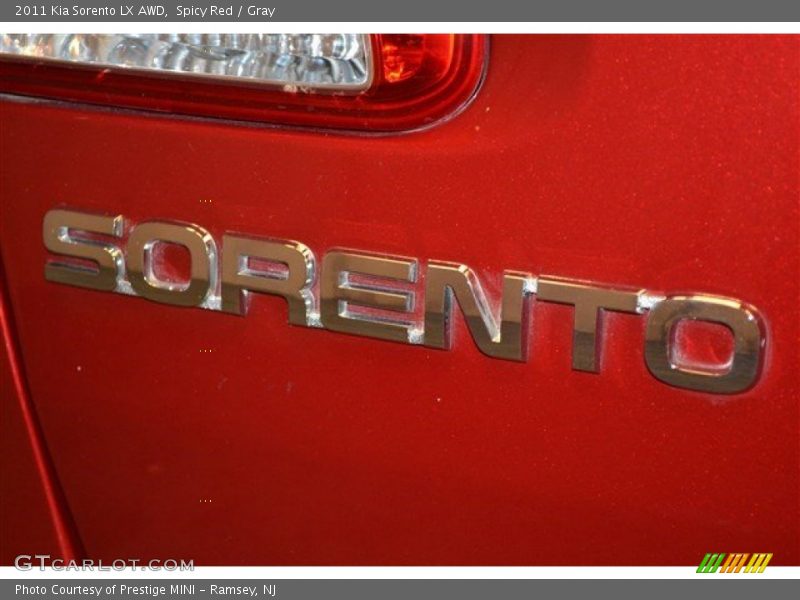 Spicy Red / Gray 2011 Kia Sorento LX AWD