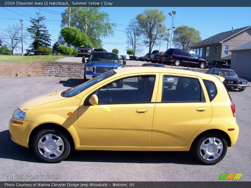 Summer Yellow / Gray 2004 Chevrolet Aveo LS Hatchback