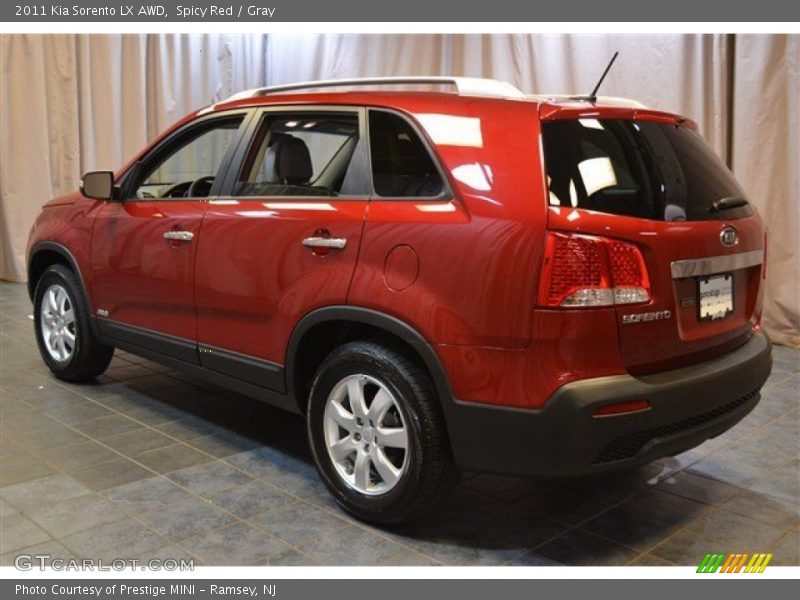 Spicy Red / Gray 2011 Kia Sorento LX AWD