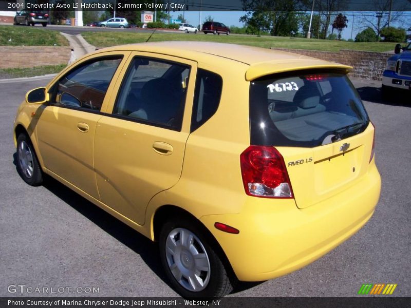 Summer Yellow / Gray 2004 Chevrolet Aveo LS Hatchback