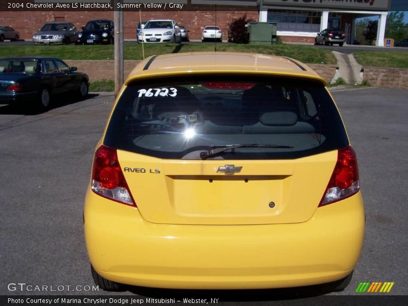 Summer Yellow / Gray 2004 Chevrolet Aveo LS Hatchback