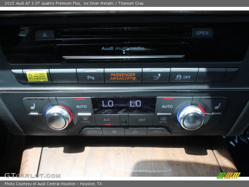 Ice Silver Metallic / Titanium Gray 2015 Audi A7 3.0T quattro Premium Plus