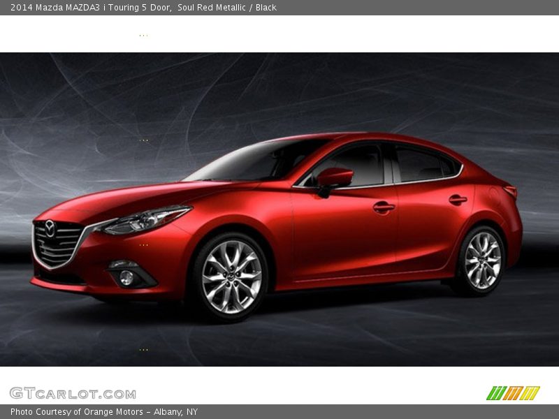 Soul Red Metallic / Black 2014 Mazda MAZDA3 i Touring 5 Door