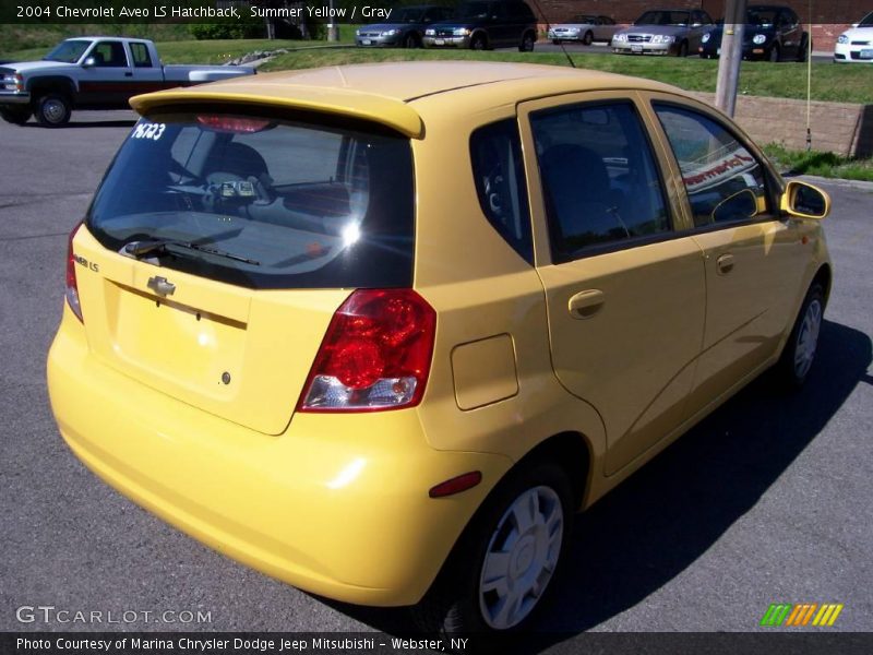Summer Yellow / Gray 2004 Chevrolet Aveo LS Hatchback