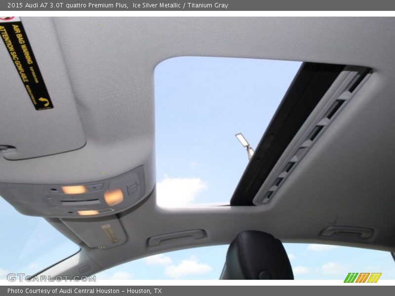 Ice Silver Metallic / Titanium Gray 2015 Audi A7 3.0T quattro Premium Plus