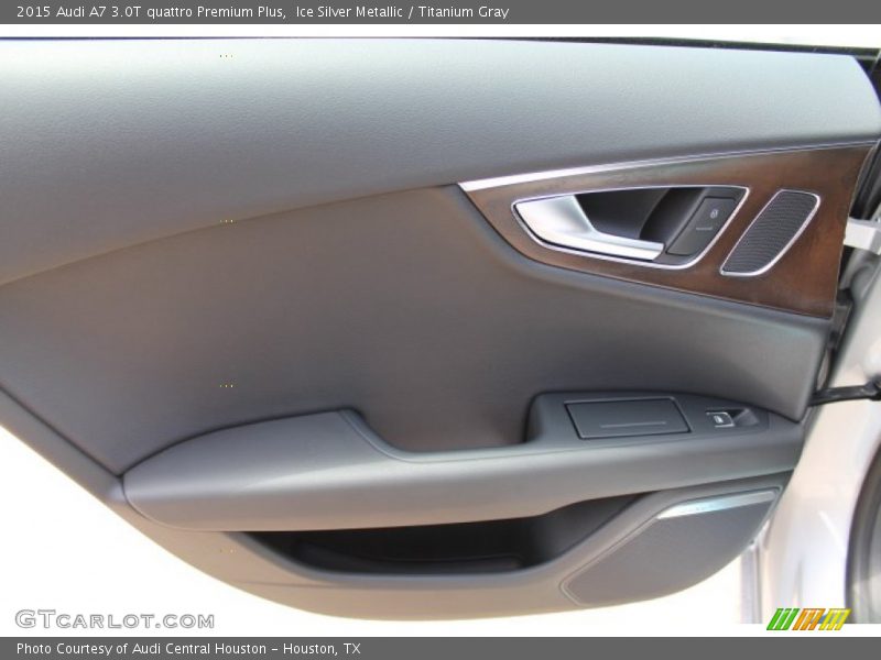 Ice Silver Metallic / Titanium Gray 2015 Audi A7 3.0T quattro Premium Plus