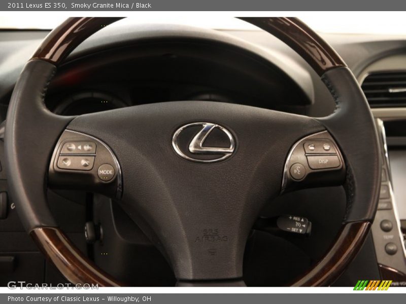 Smoky Granite Mica / Black 2011 Lexus ES 350