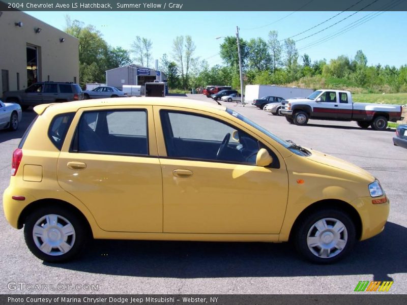 Summer Yellow / Gray 2004 Chevrolet Aveo LS Hatchback