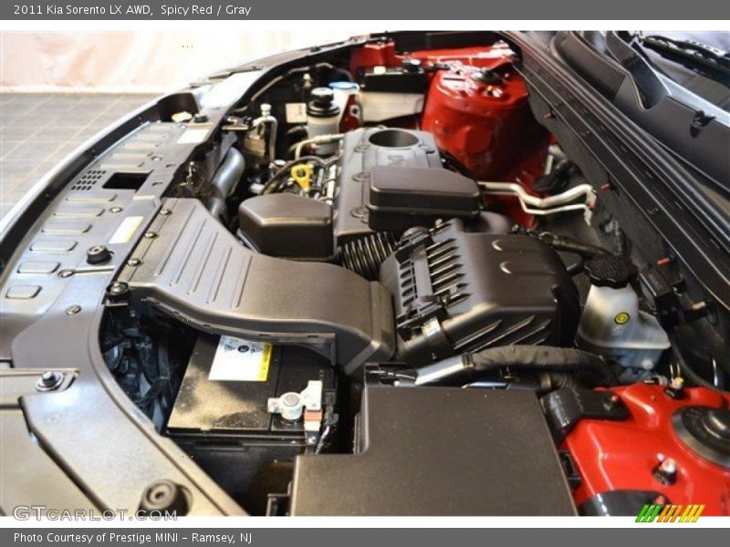 Spicy Red / Gray 2011 Kia Sorento LX AWD