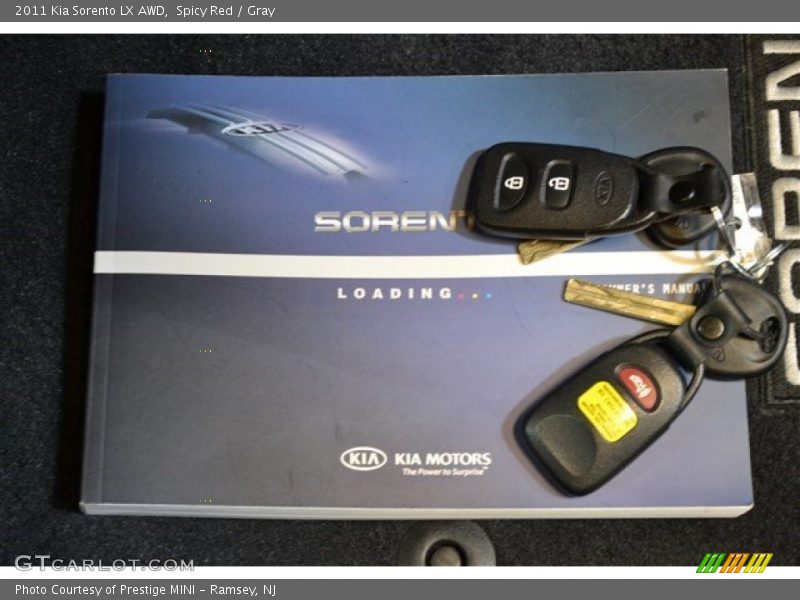 Spicy Red / Gray 2011 Kia Sorento LX AWD