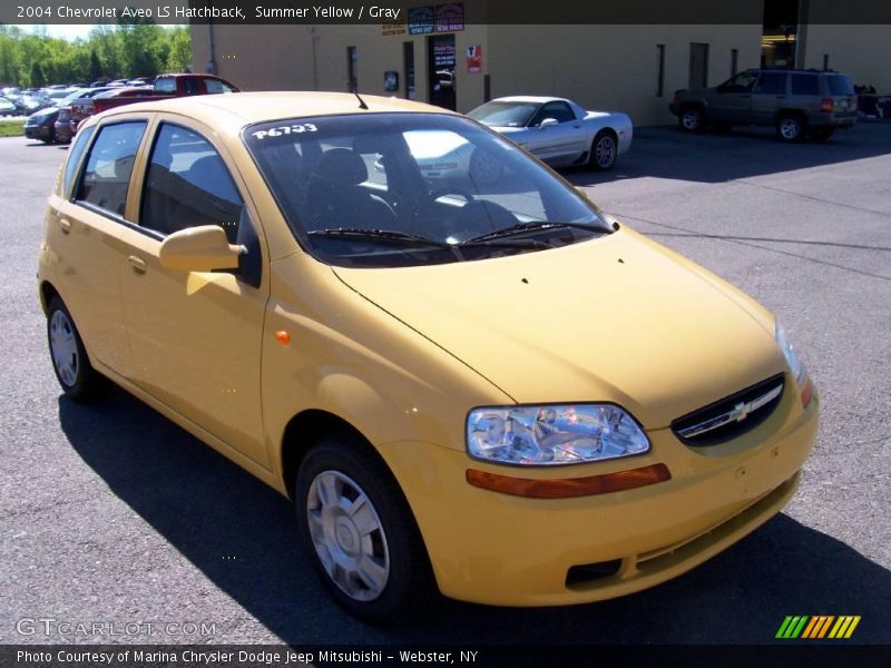 Summer Yellow / Gray 2004 Chevrolet Aveo LS Hatchback