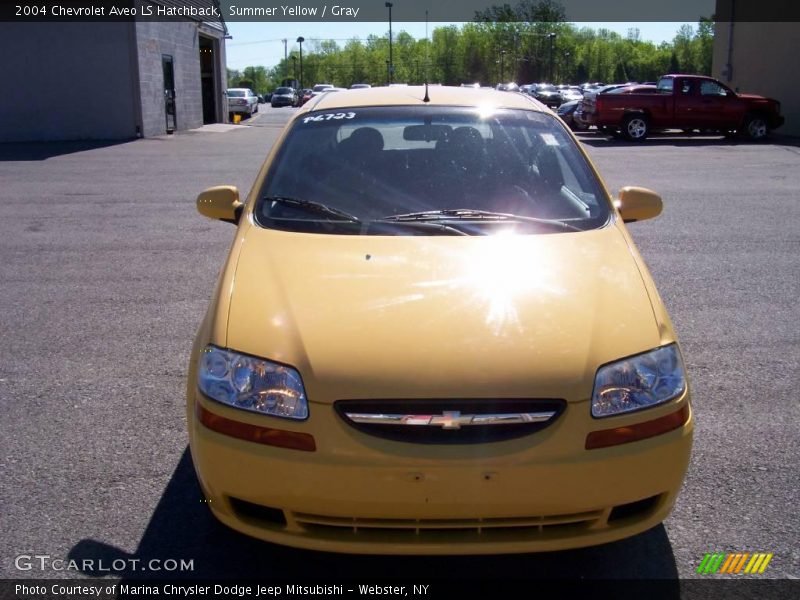 Summer Yellow / Gray 2004 Chevrolet Aveo LS Hatchback