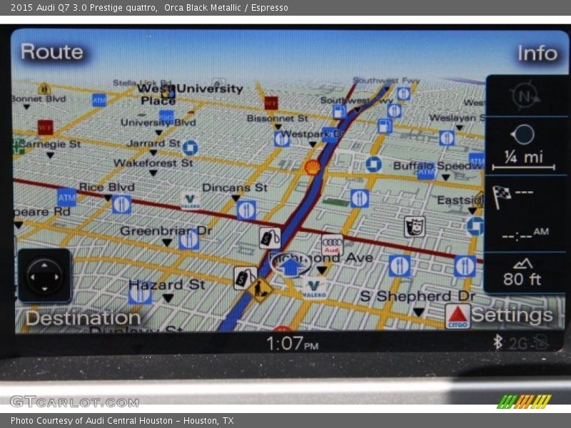 Navigation of 2015 Q7 3.0 Prestige quattro