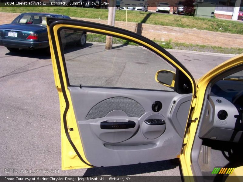 Summer Yellow / Gray 2004 Chevrolet Aveo LS Hatchback