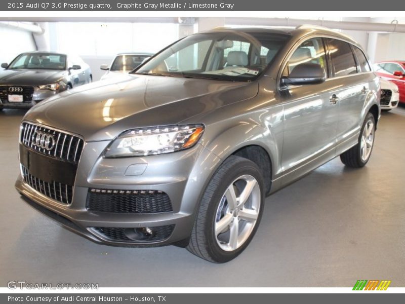 Graphite Gray Metallic / Limestone Gray 2015 Audi Q7 3.0 Prestige quattro