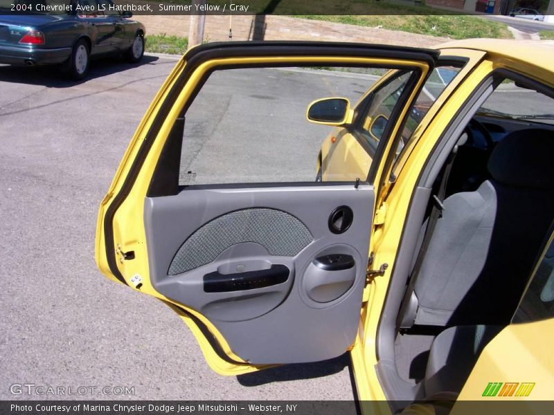 Summer Yellow / Gray 2004 Chevrolet Aveo LS Hatchback