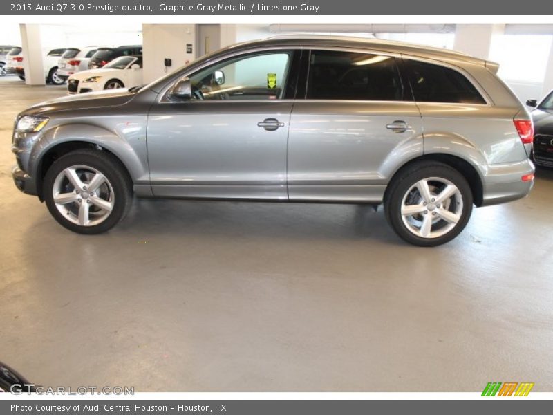 Graphite Gray Metallic / Limestone Gray 2015 Audi Q7 3.0 Prestige quattro